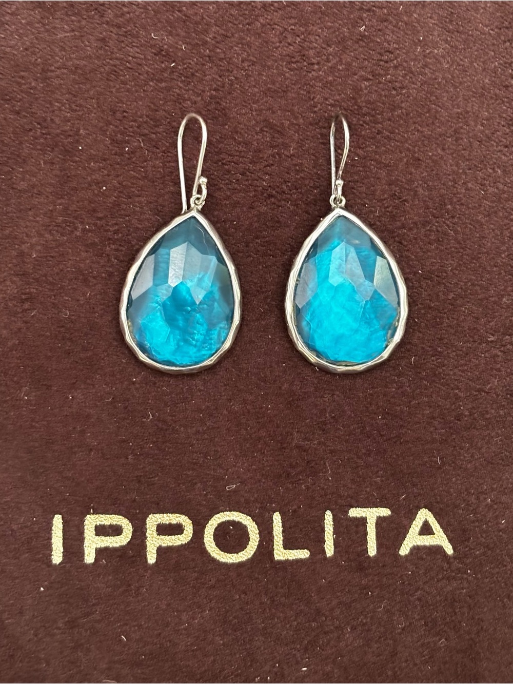 Ippolita / Vintage / Rock Candy Blue & MOP Doublet Earrings / Sterling 925